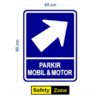 rambu parkir mobil & motor