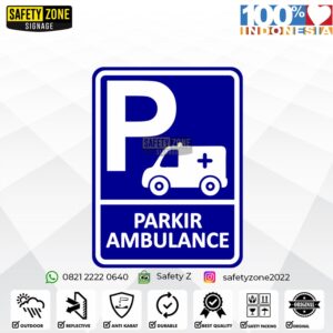 Rambu Parkir Ambulance