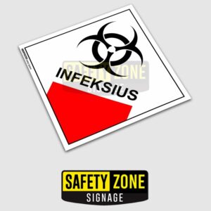 STIKER SIMBOL LABEL K3 LIMBAH B3 HAZMAT INFEKSIUS