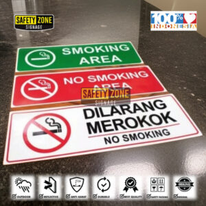 Sign Akrilik No Smoking