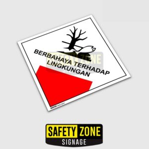 Stiker Label B3 Hazmat Berbahaya Terhadap Lingkungan