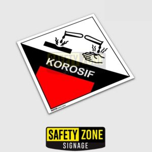 Stiker Label B3 Hazmat Korosif