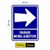 rambu parkir mobil & motor