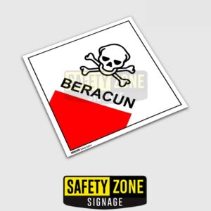 Stiker Label B3 Hazmat Cairan Beracun
