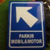 rambu parkir mobil & motor
