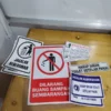 Rambu/Sign Dilarang Buang Sampah Sembarangan  (Akrilik/Plat) - Gambar 3